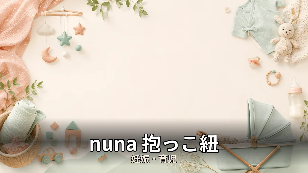 nuna 抱っこ紐 デメリット｜口コミ・デメリットを正直にレビュー